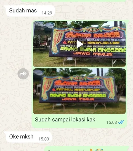 Pengiriman Papan Bunga Kongsijaya Widasari