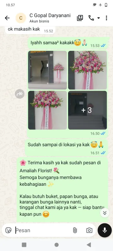Pengiriman Karangan Bunga Kongsijaya Widasari
